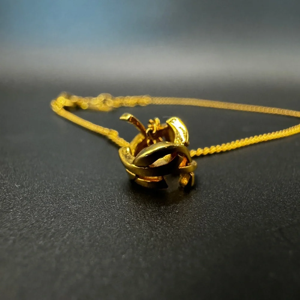 LOT 1080 18K gold plated YSL bracelet